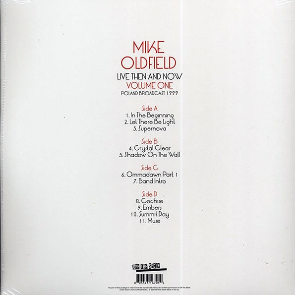 Mike Oldfield - Live Then & Now Volume 1: Poland Broadcast 1999 (2xLP)