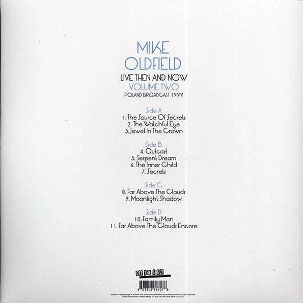 Mike Oldfield - Live Then & Now Volume 2: Poland Broadcast 1999 (ltd. ed.) (2xLP)