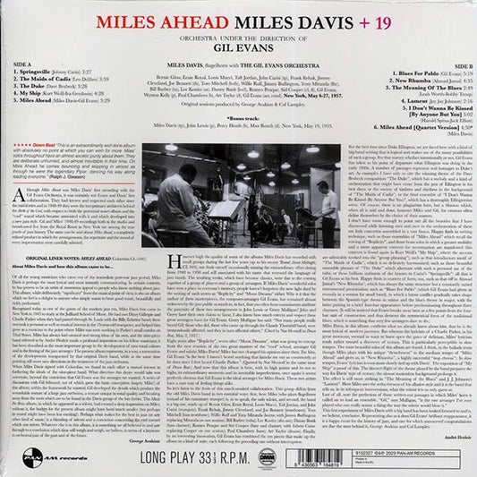 Miles Davis + 19 - Miles Ahead (+bonus track) (ltd. ed.) (180g) (remastered)