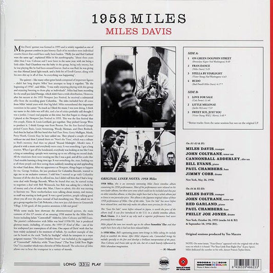Miles Davis - 1958 Miles (+2 bonus tracks) (ltd. ed.) (180g) (red vinyl)