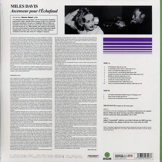 Miles Davis - Ascenseur Pour L'Echafaud (Lift To The Scaffold) (ltd. ed.) (180g) (green vinyl)