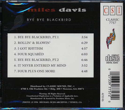 Miles Davis - Bye Bye Blackbird