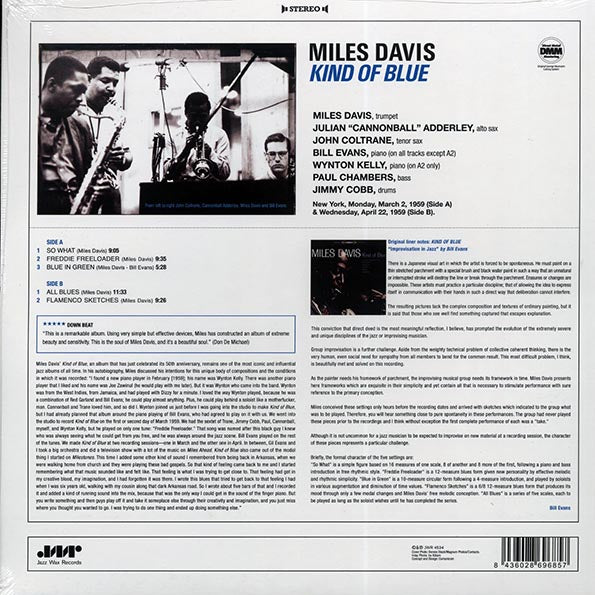 Miles Davis - Kind Of Blue (ltd. ed.) (180g) (remastered)
