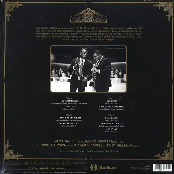 Miles Davis Quintet - Live At The Oriental Theatre 1966 (ltd. ed.) (2xLP) (180g)