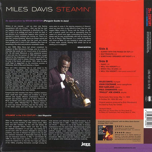 Miles Davis Quintet - Steamin' (+bonus track) (ltd. ed.) (180g) (orange vinyl)