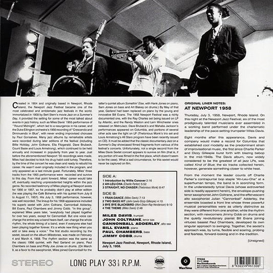Miles Davis - Sextet At Newport 1958 (ltd. ed.) (180g) (remastered)