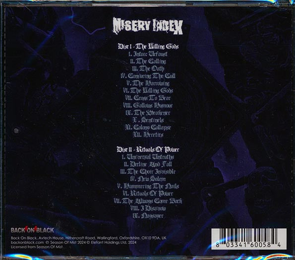 Misery Index - The Killing Gods + Rituals Of Power (2 albums on 2 CDs) (2xCD)