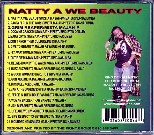 Mista Majah P - Natty A We Beauty (21 tracks)