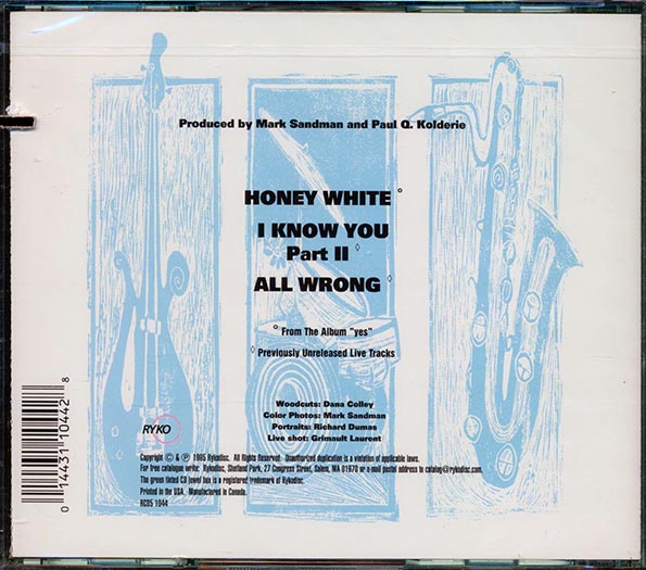 Morphine - Honey White (3 Tracks) (marked/ltd stock)