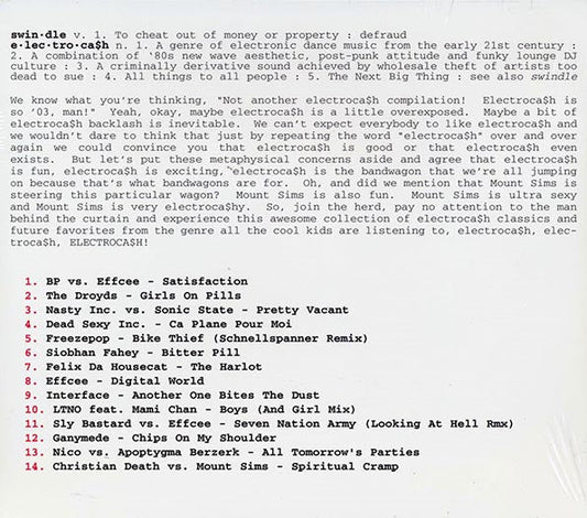 Mount Sims - The Great Electrocash Swindle: Non-Stop Mix By Mount Sims (marked/ltd stock)