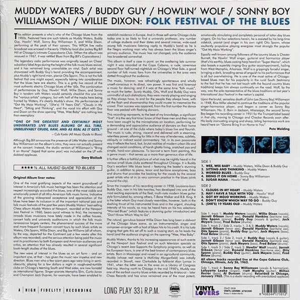 Muddy Waters, Buddy Guy, Howlin' Wolf, Sonny Boy Williamson - Folk Festival Of The Blues (ltd. ed.) (180g)
