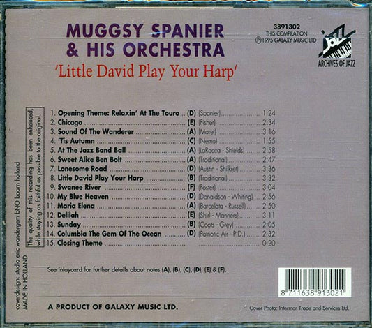 Mugsy Spanier & His Orchestra - Little David Play Your Harp (2xCD) (marked/ltd stock)