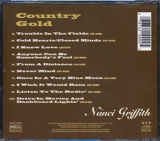 Nanci Griffith - Country Gold