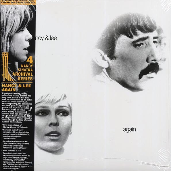Nancy Sinatra, Lee Hazlewood - Nancy & Lee Again (+2 bonus tracks) (ltd. 500 copies made) (clear/white/black hi-melt vinyl) (RTI press)