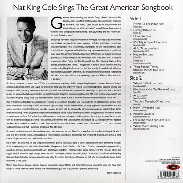 Nat King Cole - Sings The Great American Songbook (180g)