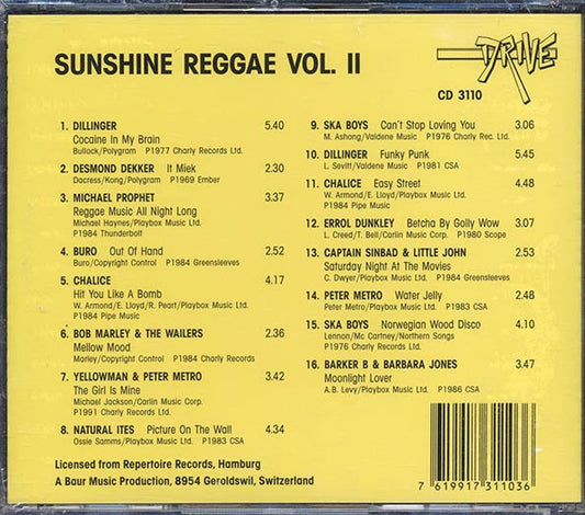 Natural Ites, Captain Sinbad, Buro, Yellowman, Etc. - Sunshine Reggae Volume 2