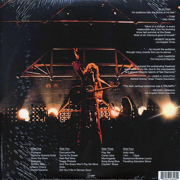 Neil Diamond - Hot August Night: Recorded In Concert At The Greek Theatre, Los Angeles (2xLP) (remastered)