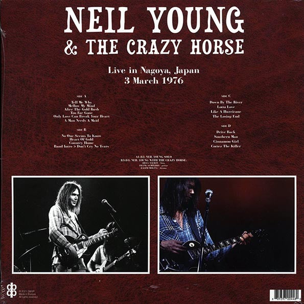 Neil Young & Crazy Horse - Live In Nagoya, Japan 3 March 1976 (2xLP)
