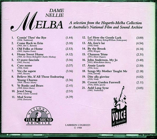Nellie Melba - Dame Nellie Melba
