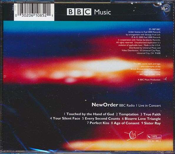 New Order - BBC Radio Live In Concert (marked/ltd stock)