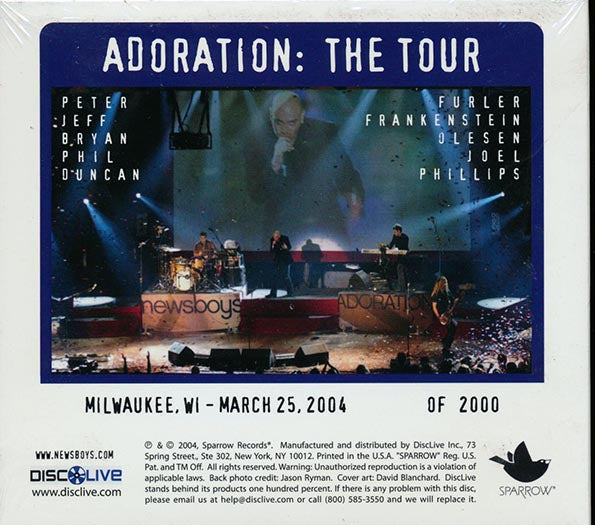Newsboys - Adoration: The Tour, Live In Milwaukee, Wisconsin, 03.25.04 (numbered ltd.ed.) (2xCD)