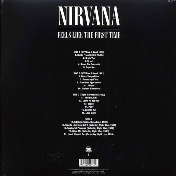 Nirvana - Feels Like The First Time (ltd. ed.) (2xLP) (clear vinyl)