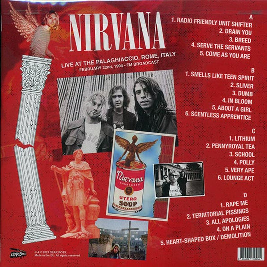 Nirvana - Live At The Palaghiaccio, Rome, Italy, February 22nd, 1994 FM Broadcast (2xLP)