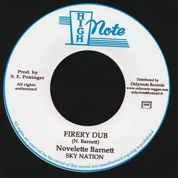 Novelette Barnett (Nora Dean) - Fire De A Town  /  Sky Nation - Firery Dub