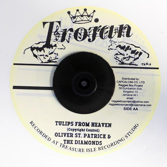 Oliver St. Patrick & The Diamonds - Tulips From Heaven  /  Oliver St. Patrick & The Diamonds - I Want To Be Loved (white vinyl)