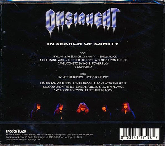 Onslaught - In Search Of Sanity (2xCD)