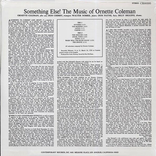 Ornette Coleman - Something Else!!! The Music Of Ornette Coleman (180g)