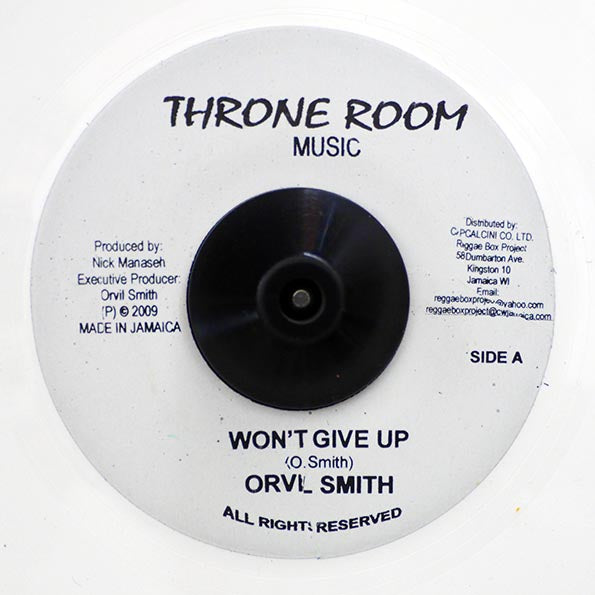 Orville Smith - Won't Give Up  /  Nich Manasseh - Fighting Dub (white vinyl)