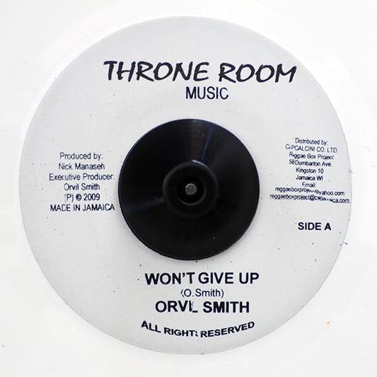 Orville Smith - Won't Give Up  /  Nich Manasseh - Fighting Dub (white vinyl)