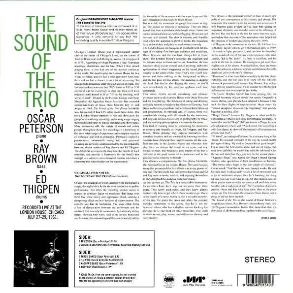 Oscar Peterson Trio - The Sound Of The Trio (+bonus track) (ltd. ed.) (180g)