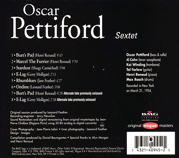Oscar Pettiford - Sextet (marked/ltd stock) (remastered)