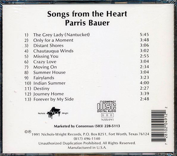 Parris Bauer - Songs From The Heart
