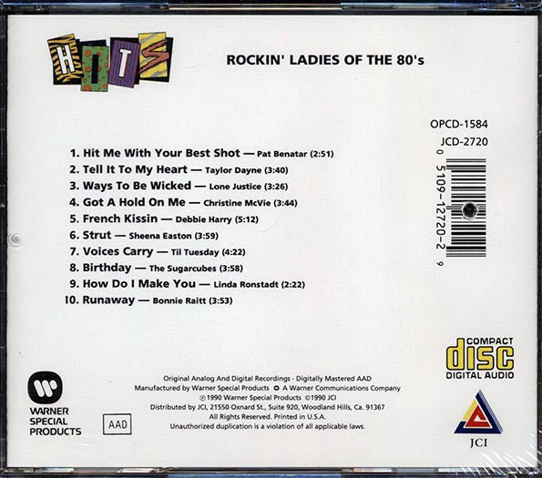 Pat Benatar, Sheena Easton, Bonnie Raitt, Taylor Dayne, Etc. - Rockin' Ladies Of The 80's