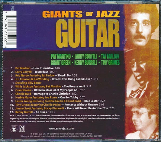 Pat Martino, Larry Coryell, Tal Farlow, Etc. - Giants Of Jazz: Guitar