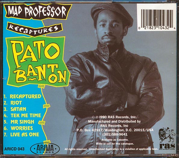 Pato Banton - Mad Professor Recaptures Pato Banton (marked/ltd stock)