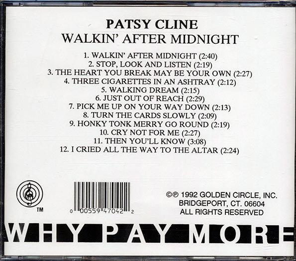 Patsy Cline - Walkin' After Midnight