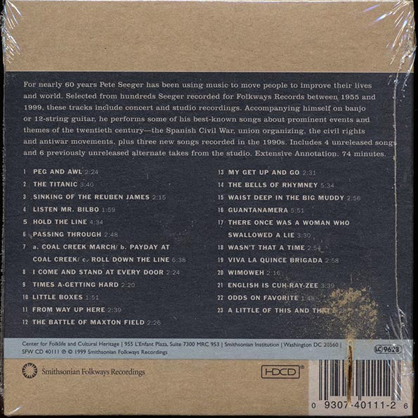 Pete Seeger - Headlines & Footnotes: A Collection Of Topical Songs (deluxe mini-LP slipsleeve edition)