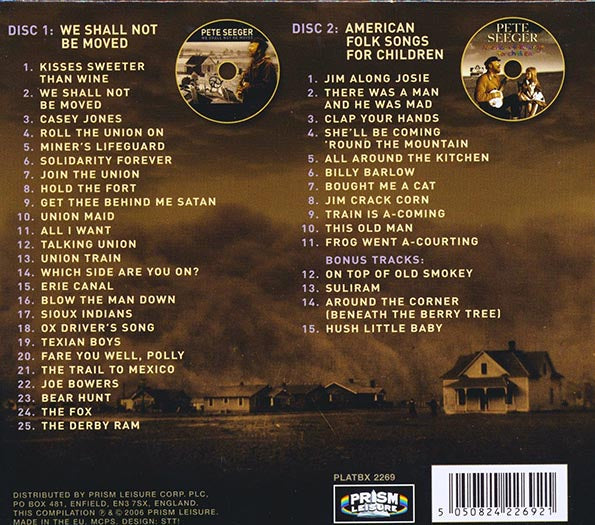 Pete Seeger - We Shall Not Be Moved (40 tracks) (2xCD)