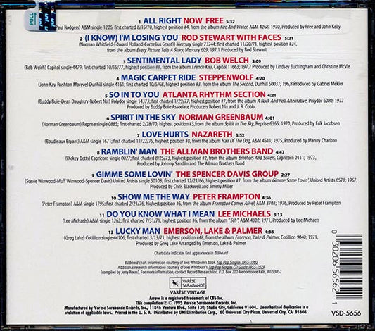 Peter Frampton, Rod Stewart, The Allman Brothers Band, Nazareth, Etc. - All Rock & Roll Classics Volume 2: Arrow 93.7 FM
