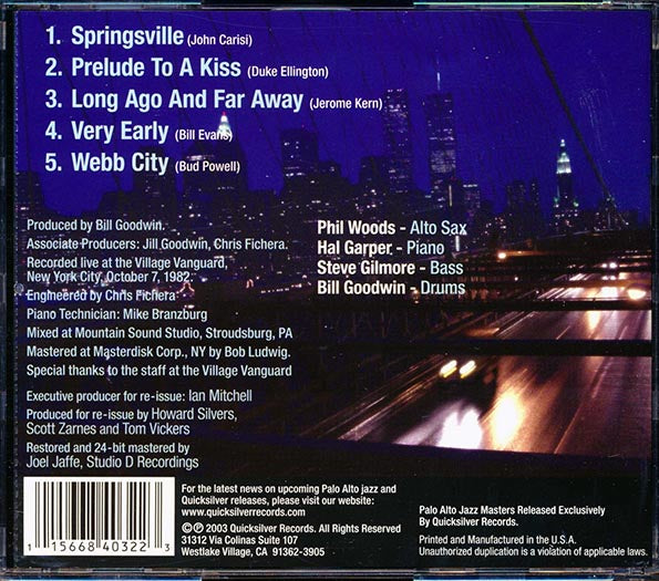 Phil Woods - Live At The Village Vanguard (24-bit mastering)