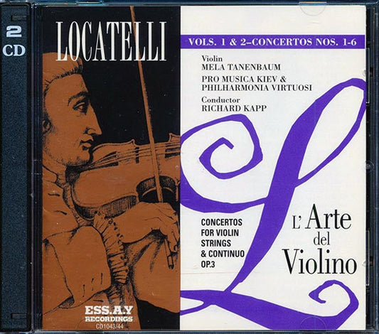 Pietro Locatelli - L' Arte De Violino Vols. 1 & 2 Concertos Nos. 1-6 Conductor Richard Kapp (2xCD)
