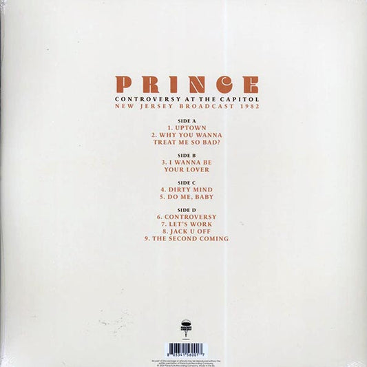 Prince - Controversy At The Capitol: New Jersey Broadcast 1982 (ltd. ed.) (2xLP) (clear vinyl)
