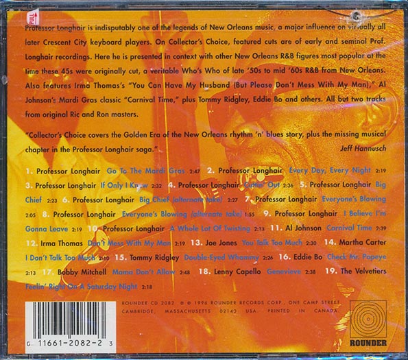 Professor Longhair, Bobby Mitchell, Tommy Ridgley, Etc. - Collector's Choice Featuring Professor Longhair (marked/ltd stock)