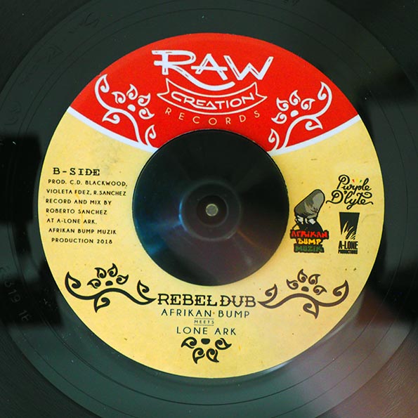 Purple D'Lyte - Rebel Up  /  Afrikan Bump, Lone Ark Riddim Force - Rebel Dub