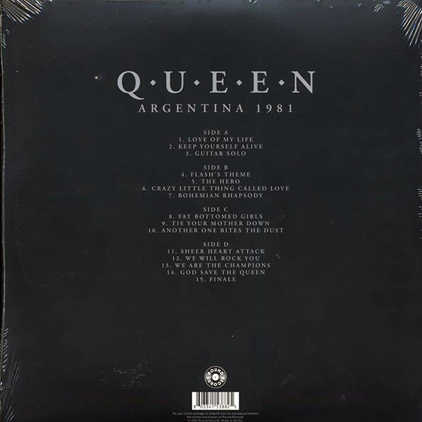 Queen - Argentina 1981 Volume 2: The Complete Buenos Aires Broadcast (2xLP)