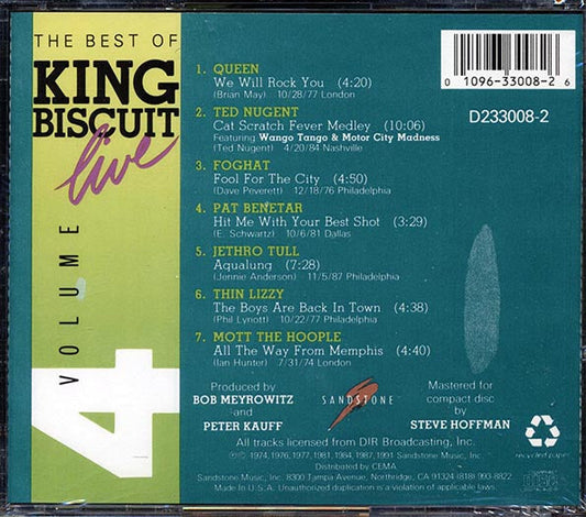 Queen, Ted Nugent, Foghat, Thin Lizzy, Etc. - The Best Of King Biscuit Live Volume 4